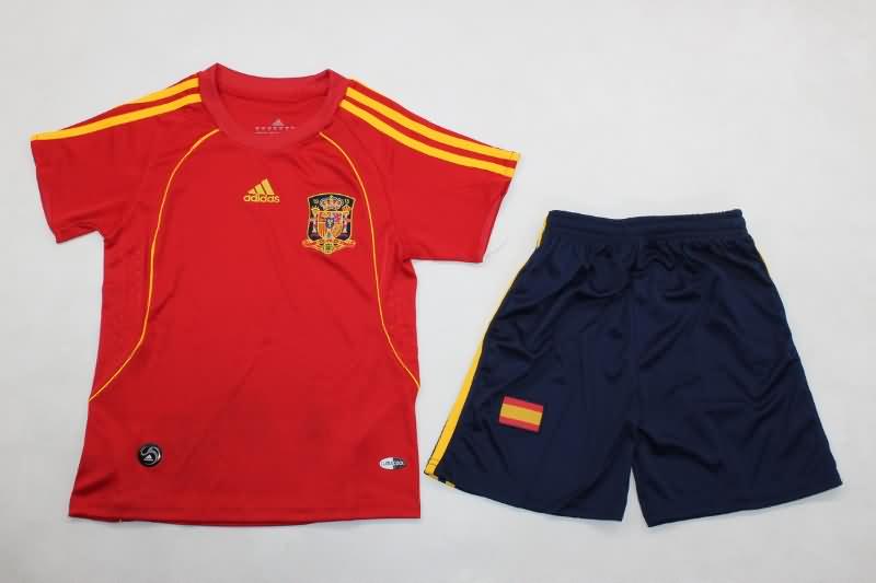 Spain 2008 Kids Home Soccer Jersey And Shorts