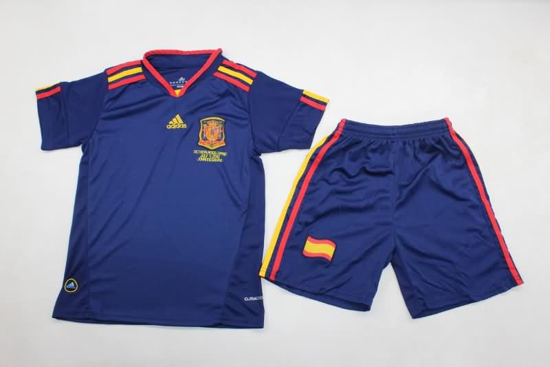 Spain 2010 Kids Away Soccer Jersey And Shorts
