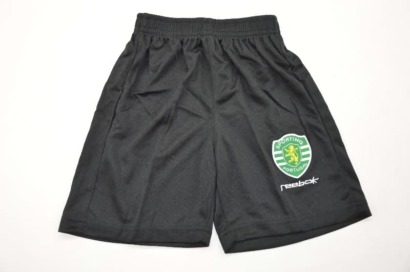 Sporting Lisbon 2002/03 Kids Home Long Sleeve Soccer Jersey And Shorts
