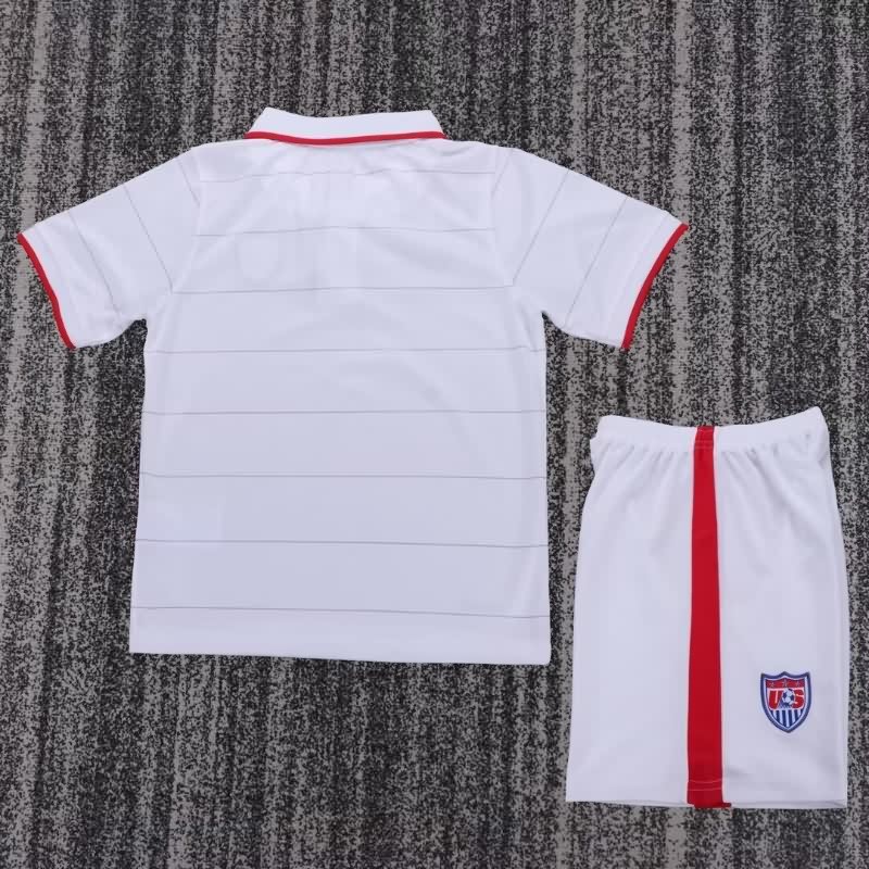 USA 2014 Kids Home Soccer Jersey And Shorts